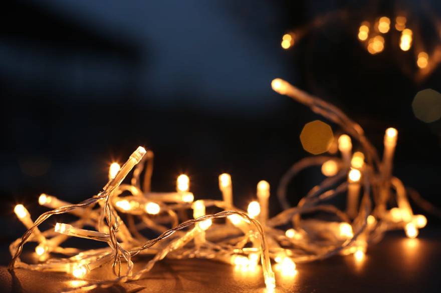 LED svetla na gomili