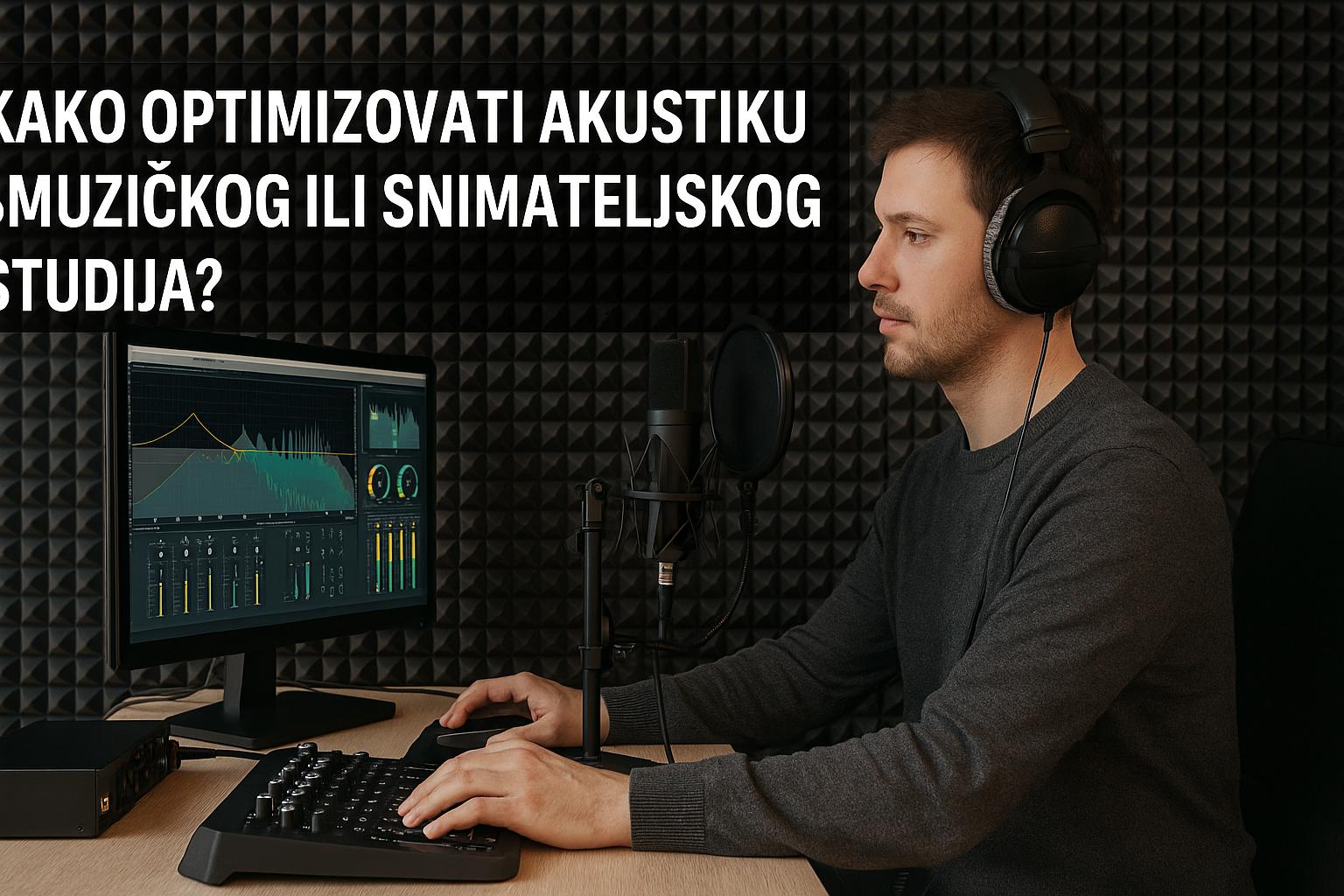 Kako optimizovati akustiku muzičkog ili snimateljskog studija?